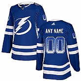 Tampa Bay Lightning Blue Men's Customized Drift Fashion Adidas Jersey,baseball caps,new era cap wholesale,wholesale hats